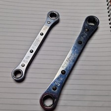 Snap On 1/2"X9/16" + 3/8x 7/16 Ratchet Spanners