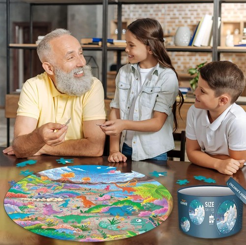 Jurassic park round puzzle - puzzle, toy