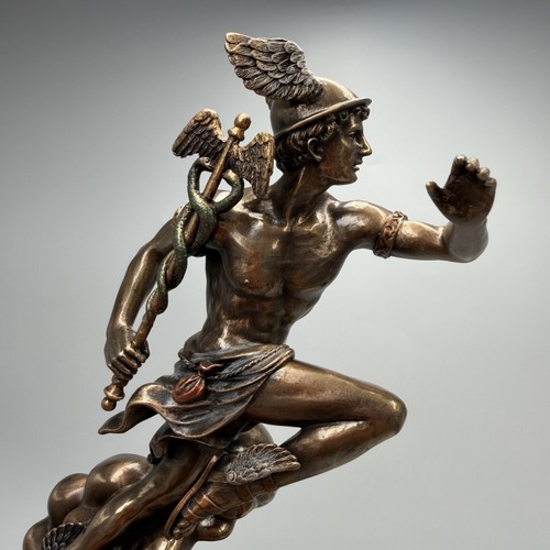Hermes greek god statue - hermes, bronze