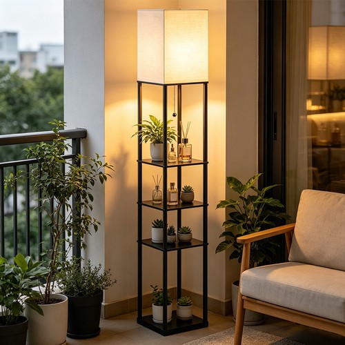 Standard floor lamp with - floor,