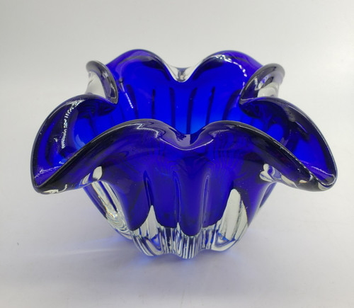 Vintage cased cobalt blue - cased, art