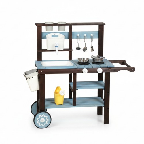 Outdoor wooden play kitchen - play,
