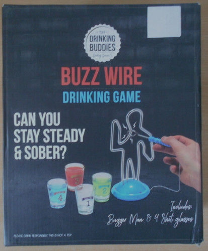 Buzz wire drinking game party - wire,
