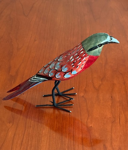 Hand carved wooden - carved, painted