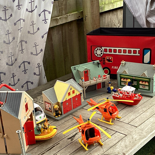 Fireman sam plastic playset - sam,