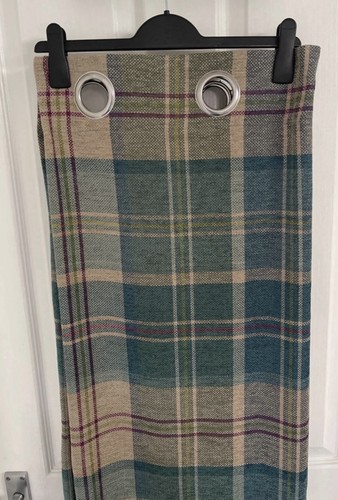 Pair dunelm check curtains - dunelm,
