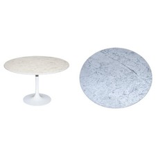 VINTAGE 1960s ARKANA TULIP DINING MARBLE TOP TABLE BY MAURICE BURKE