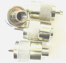 CB Ham Radio Antenna Plug PL259 for 7mm RG8X Mini 8 Coax x 4