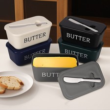 Butter Dish with Lid and Knife