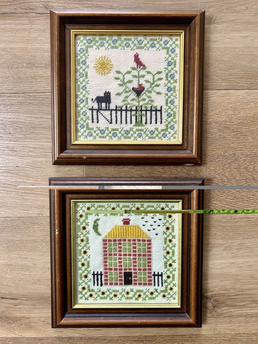 Pair vintage framed - a, of