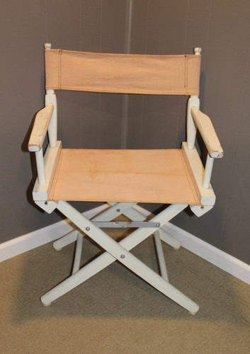 Vintage white wood directors - vintage,