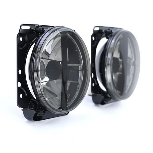 Black smoked chrome - smoked, headlights