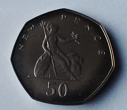 1979 proof 50p britannia - 50p, large