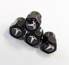 TESLA BLACK METAL TIRE VALVE
