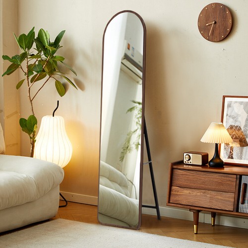 Wooden frame mirror - wooden,
