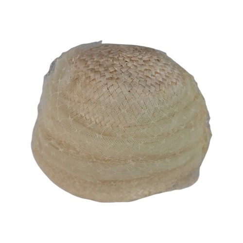 Vintage cream woven straw - cream,