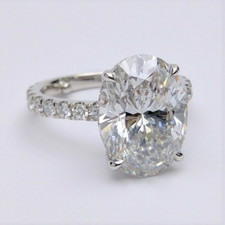 5.07 TCW Oval Cut Lab Created