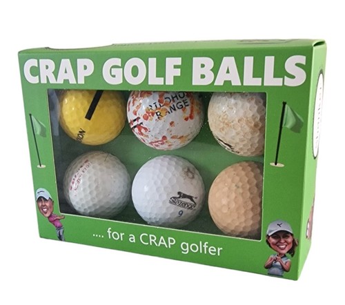 Crap golf balls novelty - crap,