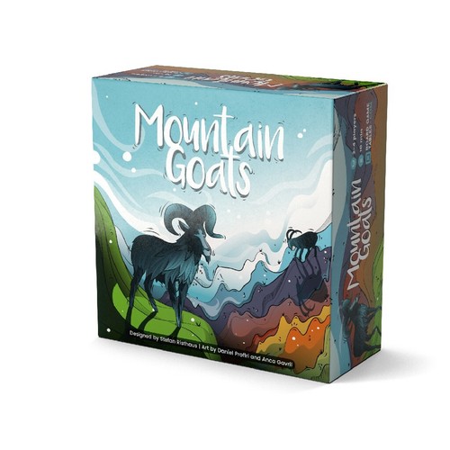 Mountain goats family board - goats,