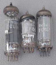 3x Philips Tubes Vintage Radio