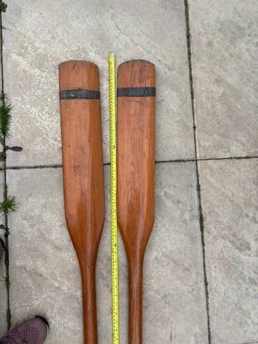 Pair wooden oars - pair, of