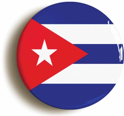 Cuba badge button pin size - cuba, (size