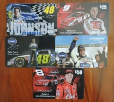 5 USA/AMERICAN GIFT CARDS OF