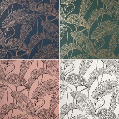 Fine decor flamingo wallpaper - fine,