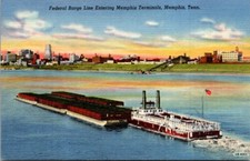 Postcard Federal Barge Line