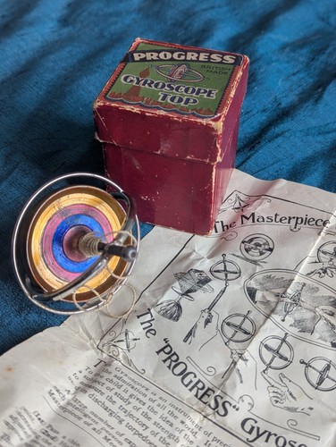 Vintage progress gyroscope - vintage, 'progress'