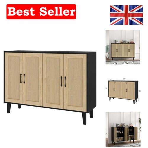 Rattan decorated buffet - rattan-decorated,
