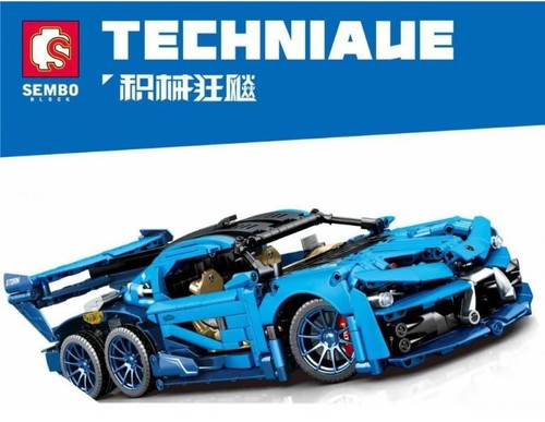 Sports car blue - car, clamp
