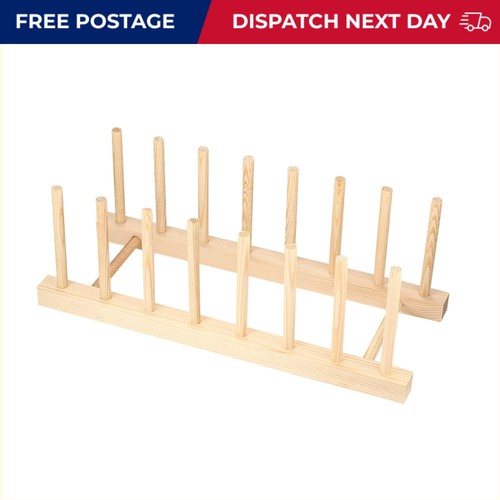 Space saving wooden dish rack - wooden,