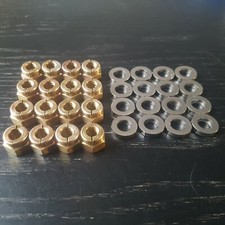 Cosworth YB Aerotight Zinc Exhaust Manifold Nuts and S-S Washer Escort Sierra