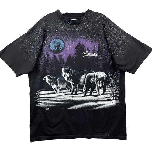 Vtg sansegal wolf - sansegal, tee