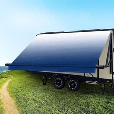 Shadeplus Rv Awning Fabric Replacement – 18'2" Blue Fade, 18.5Oz Heavy-Duty