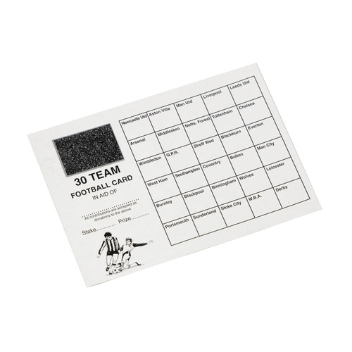 Football scratch cards - football, 30