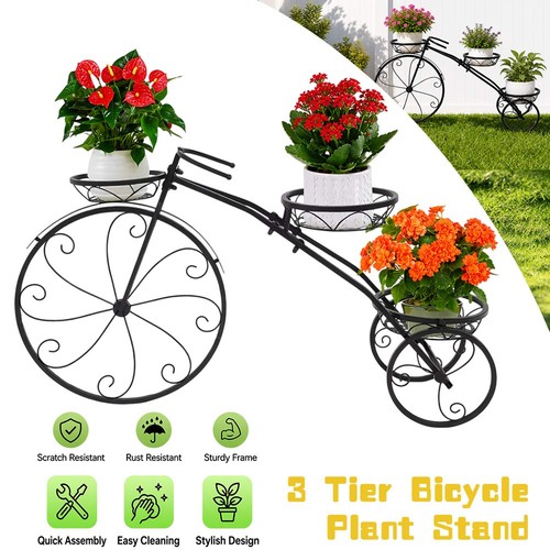 Tier wrought iron tricycle - 3-tier,
