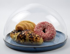 Low-Profile Glass Dome Cloche