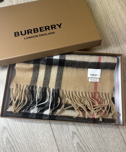 Burberry cashmere scarf honey - burberry,