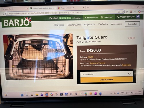 Audi dog tailgate guard - q7,