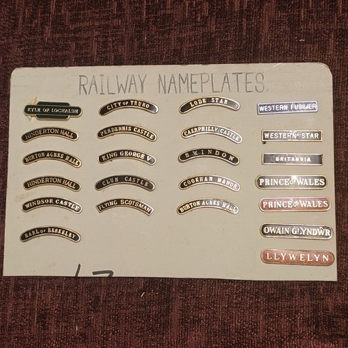 Enamel badges railway - x,
