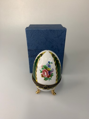 Vintage limoges porcelain egg - vintage,