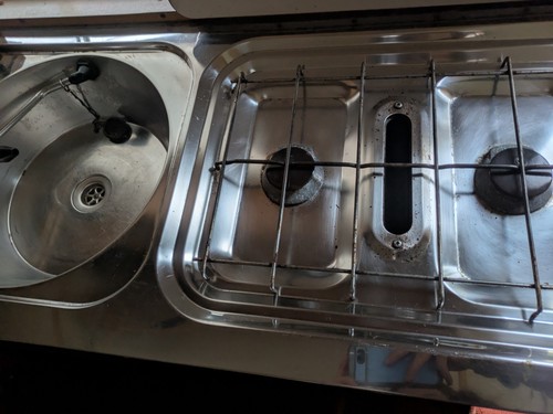 Vintage caravan sink draining - sink,,