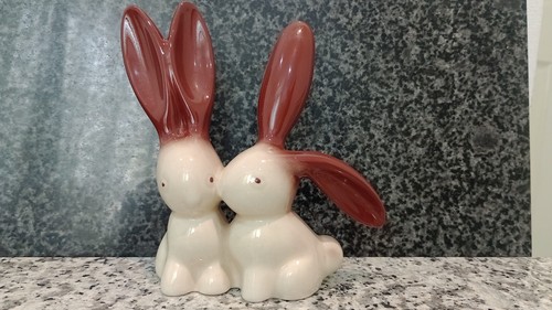 Vintage 70s ceramic kissing - vintage,