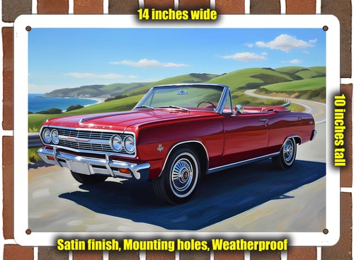 Metal sign 1965 chevrolet - metal,