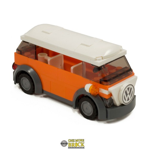 Orange camper van vw - camper,