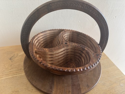 Vintage hand carved wooden - vintage,