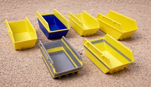 Model waste skips - x, 6
