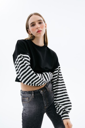 Punkyfish black jumper with - punkyfish,